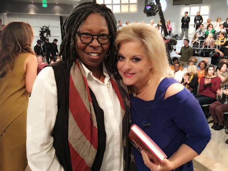 Nancy Grace With Whoopi Goldberg on the set of The View